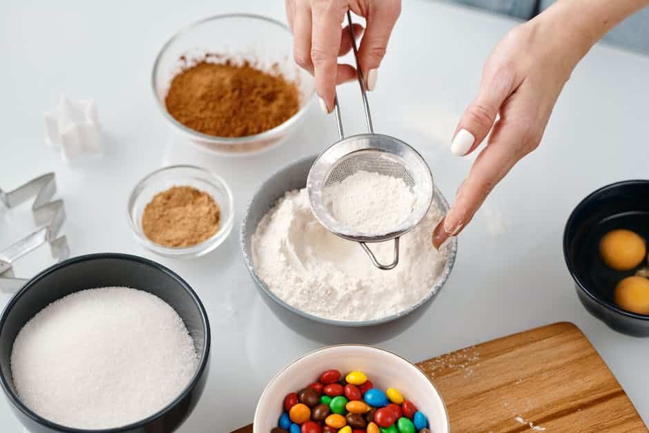 ingredients to bake a cake
